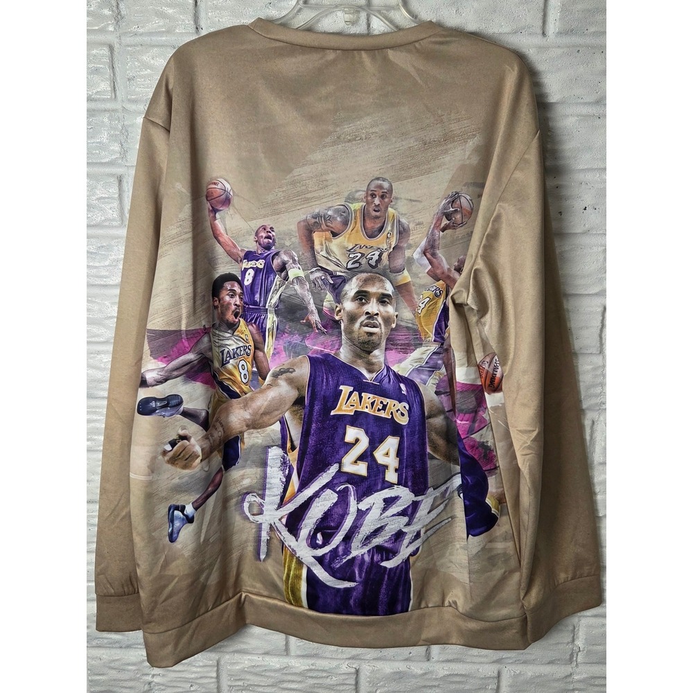 Kobe Bryant Unique Long Sleeve Crew Neck Pullover Size 4XL 3D graphic Lakers - Picture 6 of 8